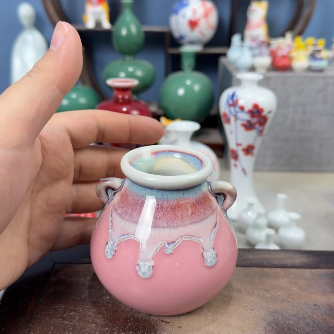 陶瓷手工小花器摆件