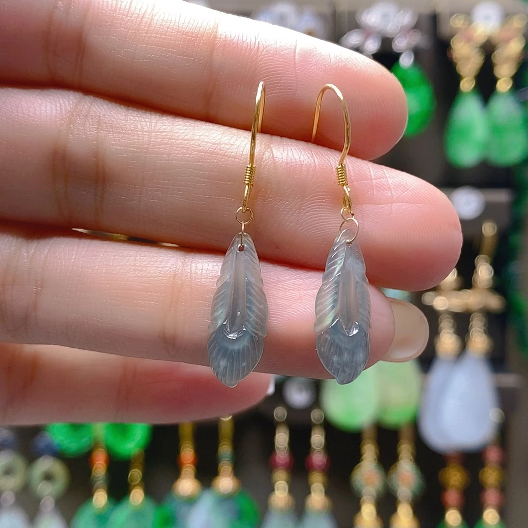 未镶嵌翡翠耳饰翡翠