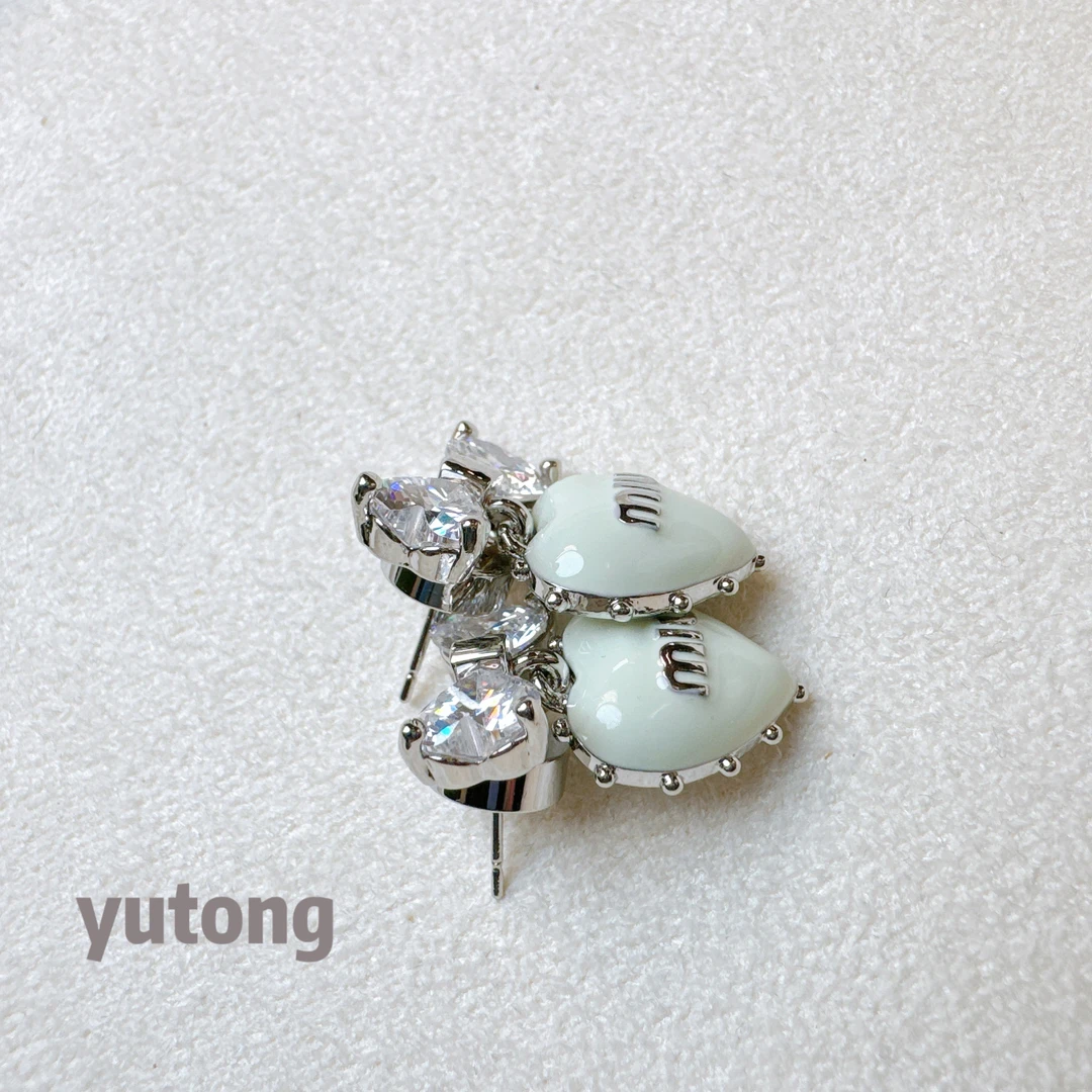 铜合金锆石耳饰 【雨桐轻奢饰品】设计款耳环YT02278#1