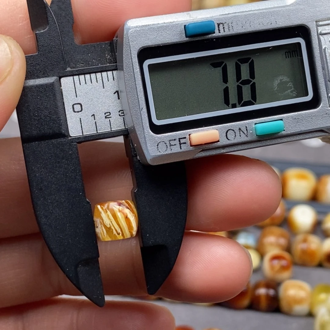 未镶嵌琥珀戒指直切