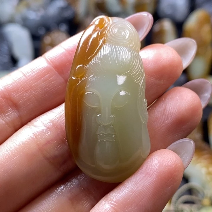 和田玉未镶嵌挂件