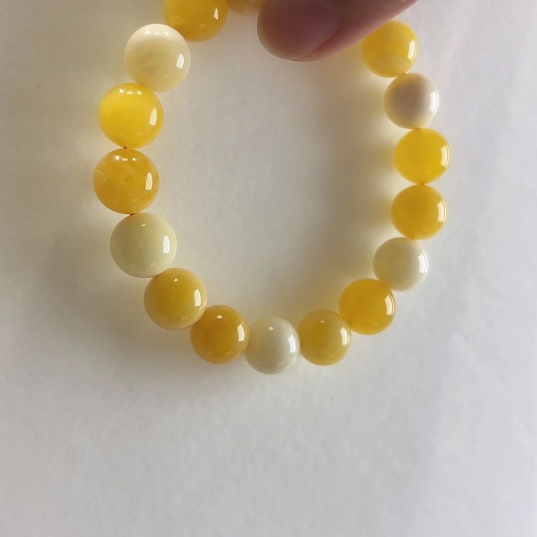 蜜蜡未镶嵌手链蜜蜡多宝