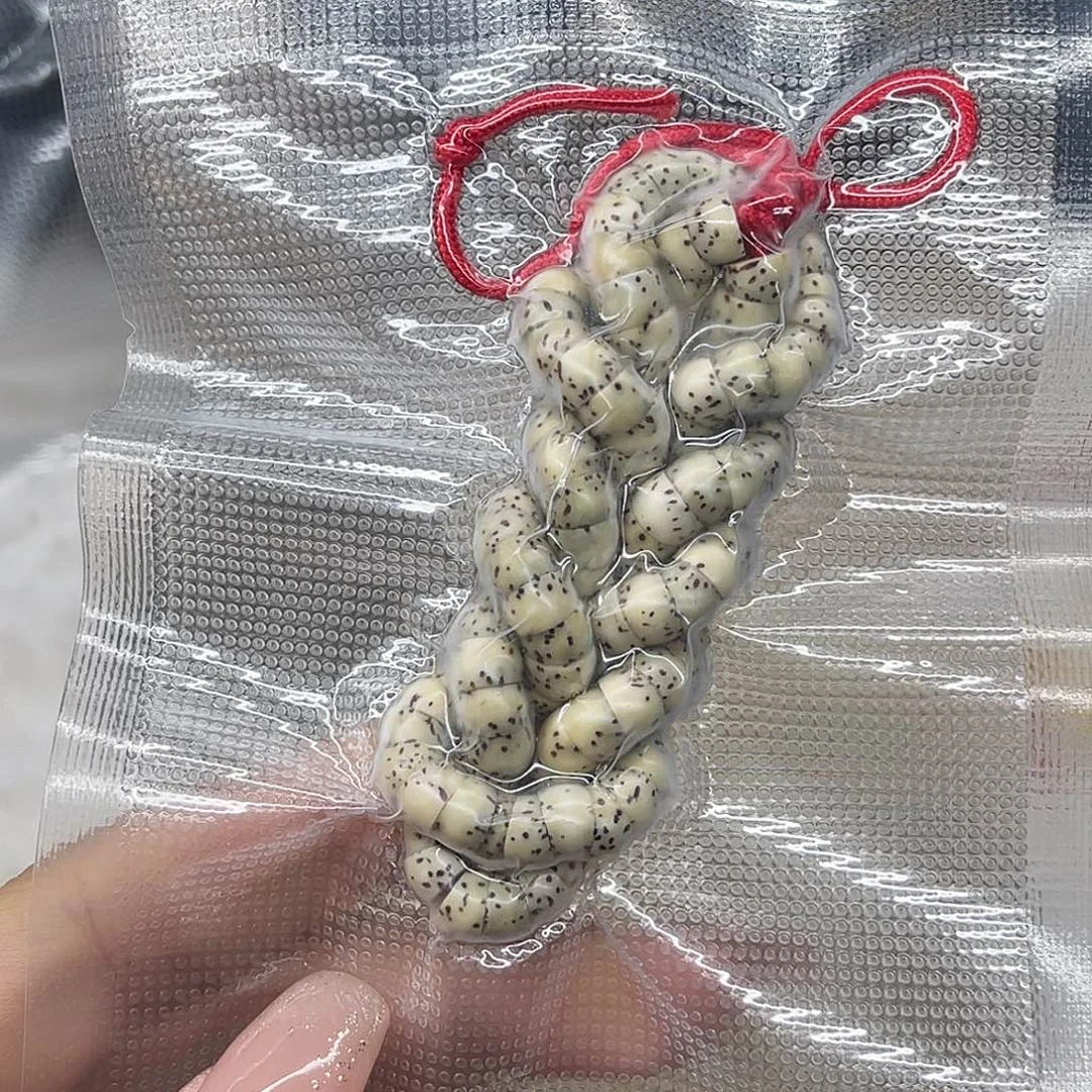 菩提籽类卡6原生态石玉料大肠长串