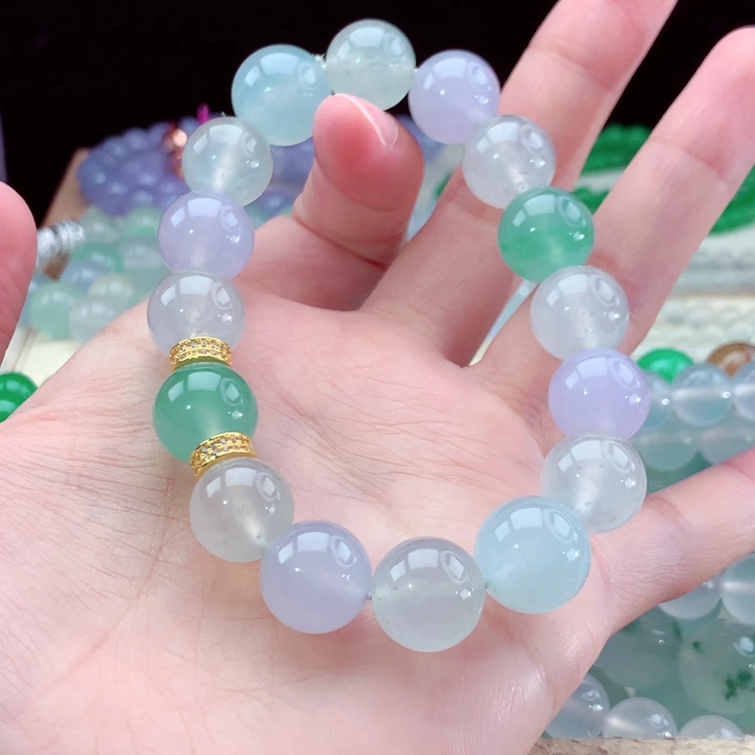 翡翠手链未镶嵌多宝