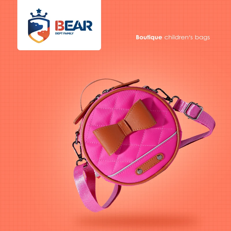 肩包单肩斜挎包单肩包单肩幼儿斜挎式宝宝猫咪耐磨学生圆形