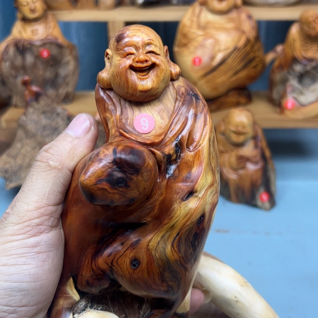 周***木崖柏木摆件手把件