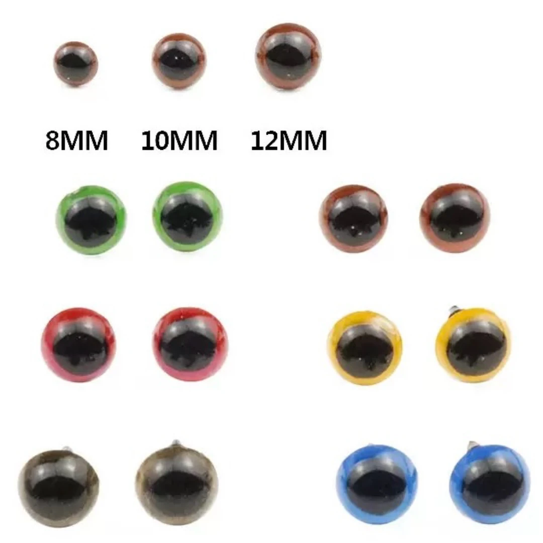 【凌先生】直插彩色眼睛 玩偶眼睛 毛绒玩具彩色眼睛 艺眼水晶眼