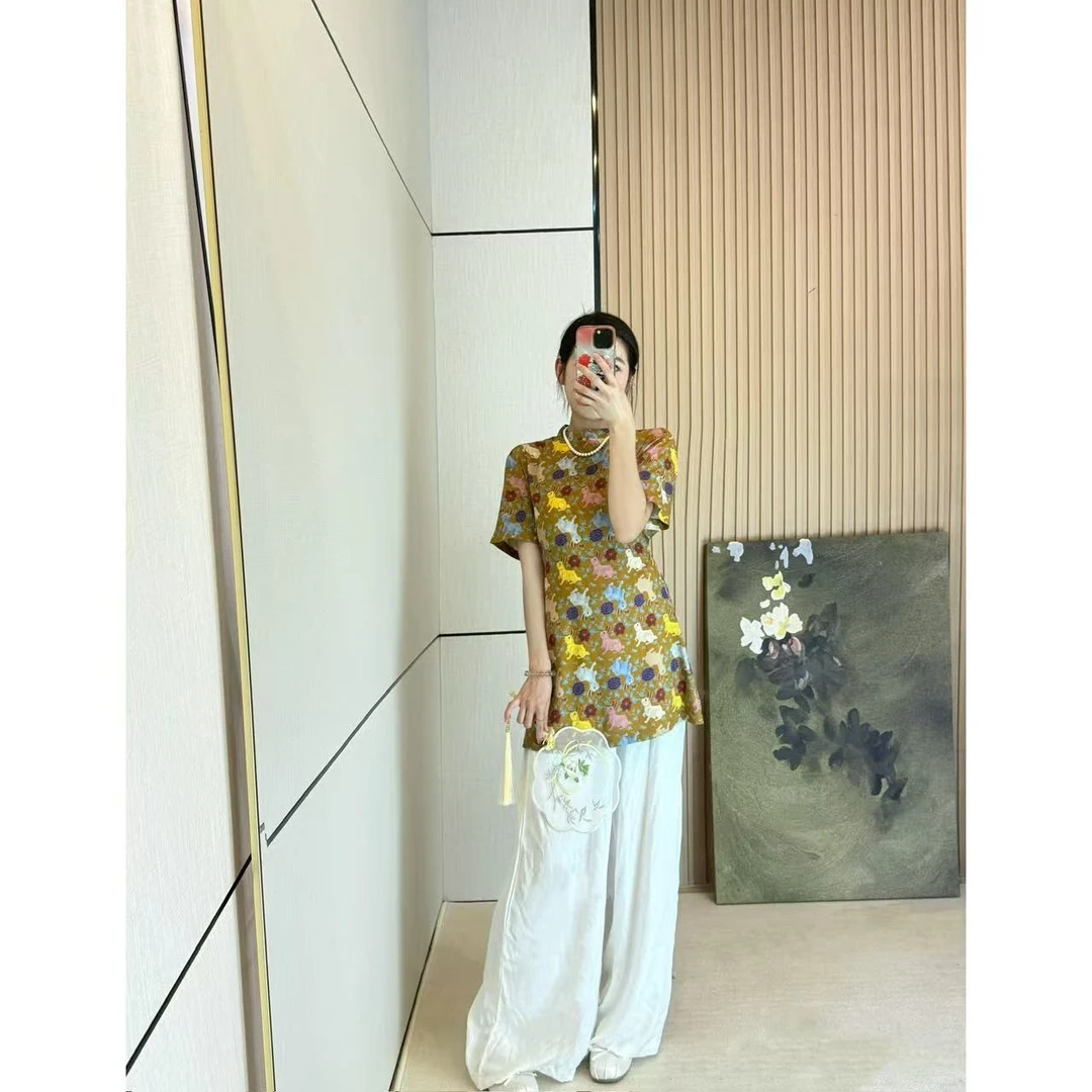 【玉兔奔月】新中式 连衣裙 复古显瘦中国风