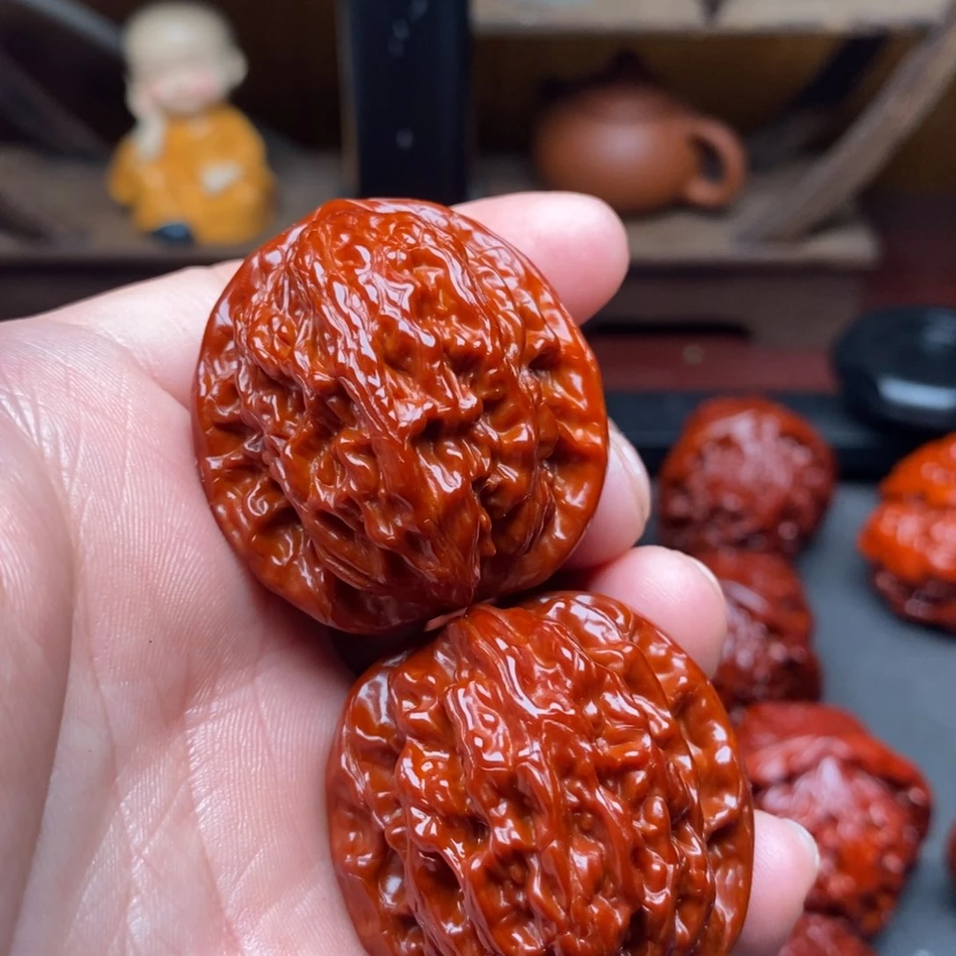 吊坠文玩核桃37虎头