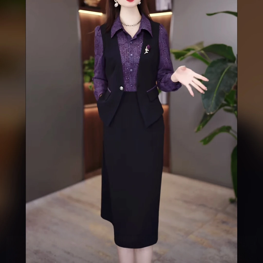 【连衣裙】2025秋季新款显瘦修身气质遮肚裙子连衣裙MY25Y2291