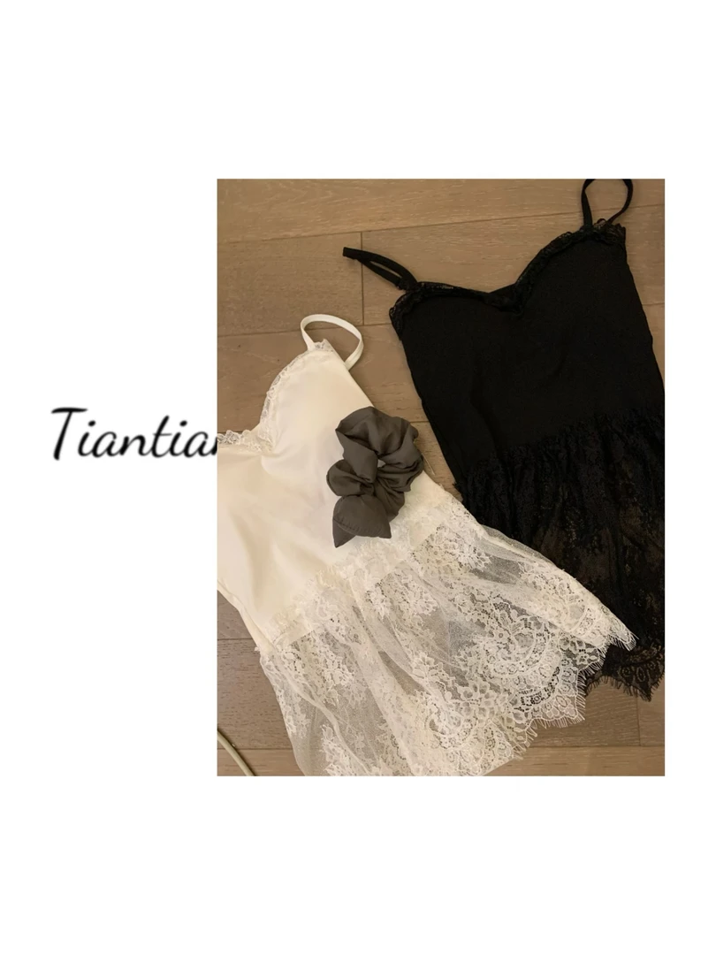 【甜甜】法式百搭春款时尚蕾丝吊带春季新品S2063