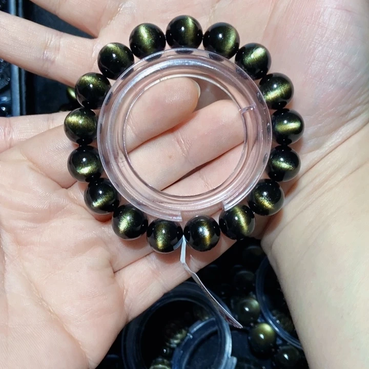 黑曜岩手串未镶嵌粤*