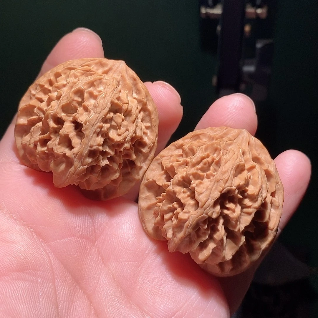 文玩核桃把件43苹果圆全品