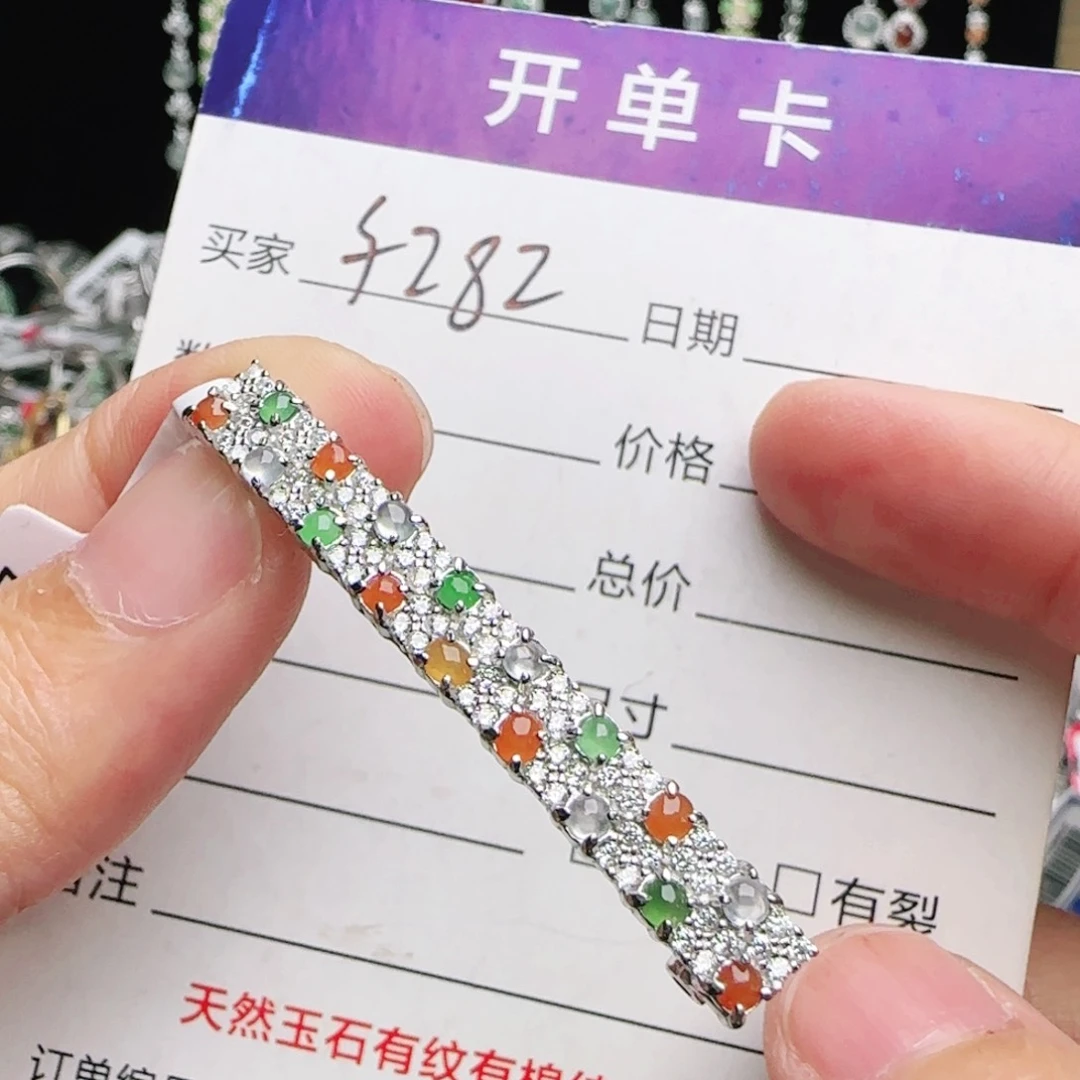 银S925镶嵌戒指翡翠