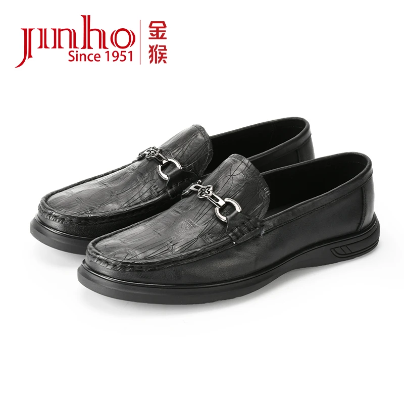 Jinho/金猴真皮舒适百搭商务休闲豆豆鞋2900623A