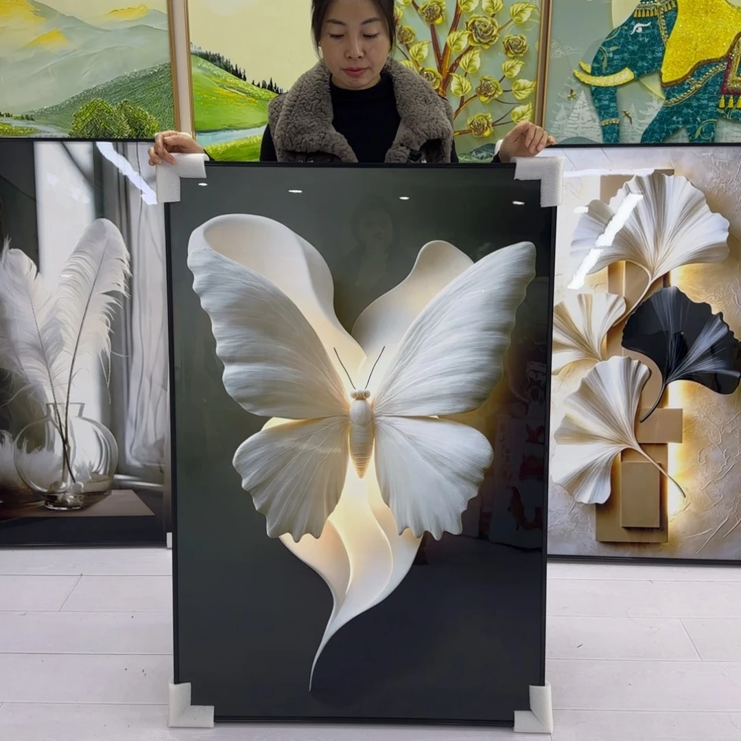 破茧成蝶80.120晶瓷画铝合金