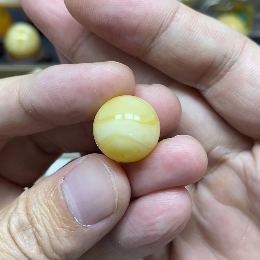 【闪购商品】琥珀手链未镶嵌闲**步16圆珠