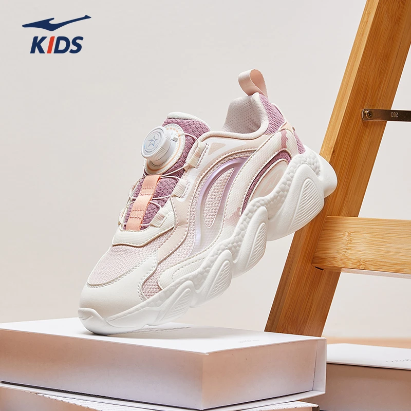 星穹丨鸿星尔克春秋密网耐磨防滑回弹儿童休闲老爹网面运动鞋