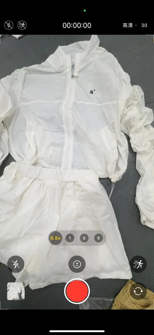 7739清 a字母休闲简版外套➕短裤套装