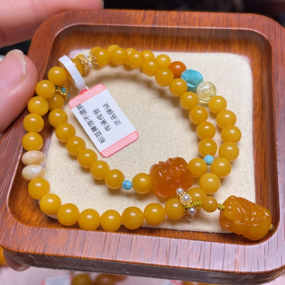 蜜蜡手链未镶嵌手串