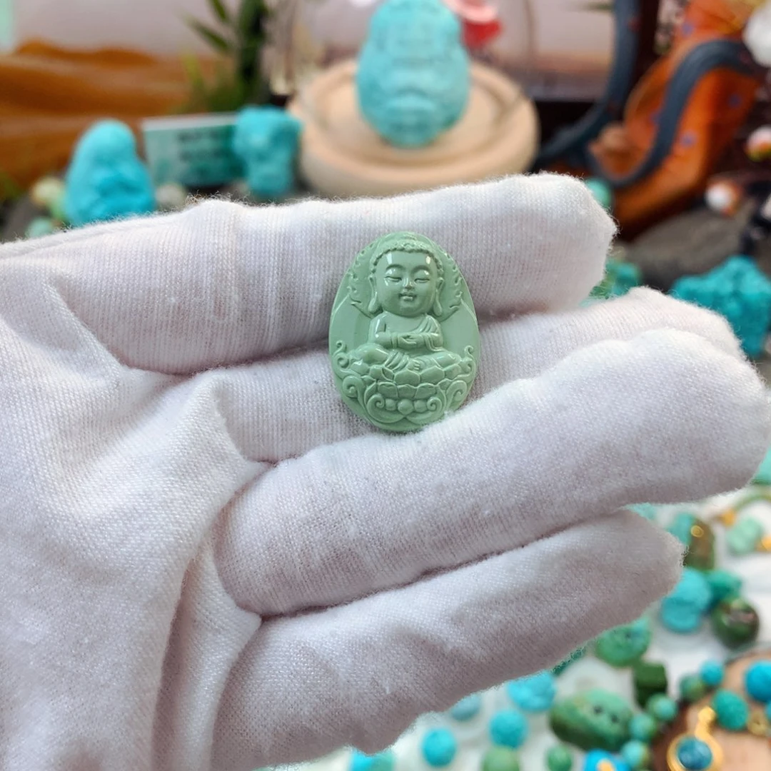 绿松石未镶嵌珠宝半成品