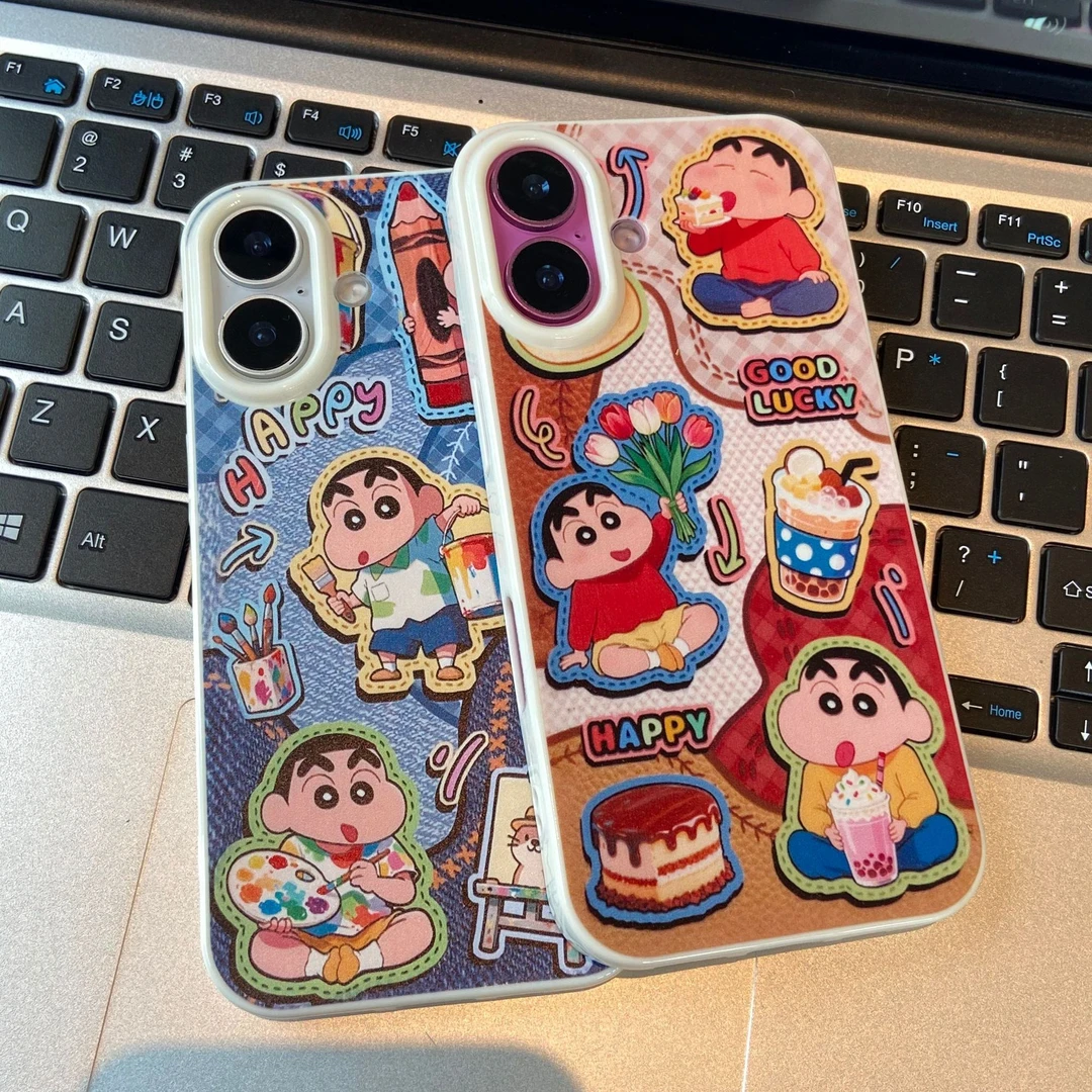 歌诗丹途卡通小新像适用于苹果华为OPPOVIVO小米荣耀等防摔手机壳