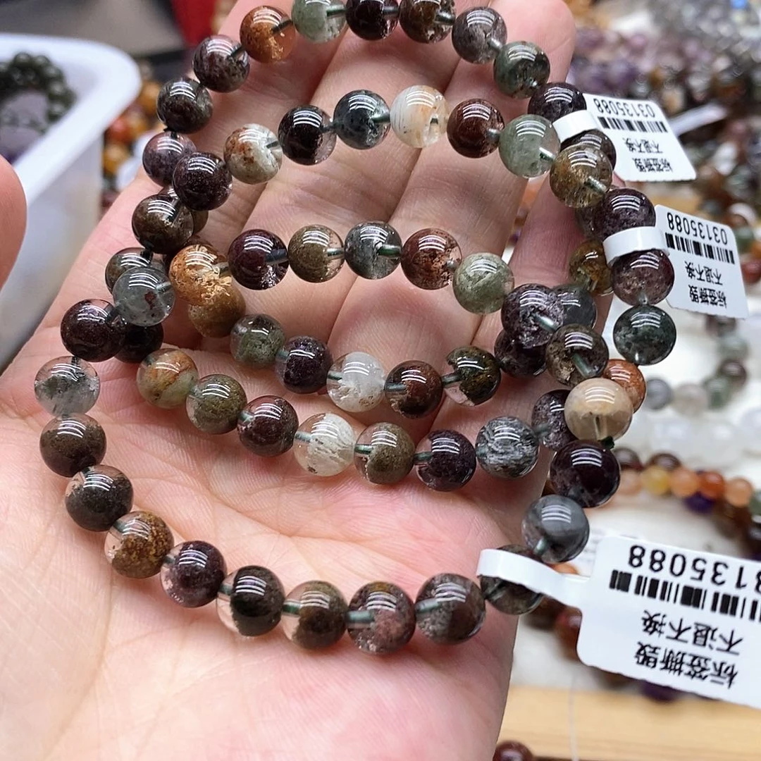 水晶手链未镶嵌多样性发货发一条