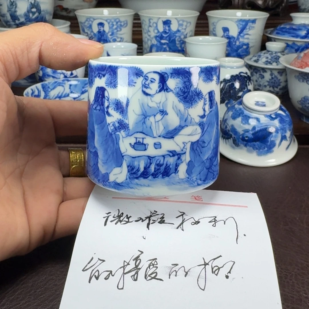 瓷片当代景德镇陶瓷手绘茶具