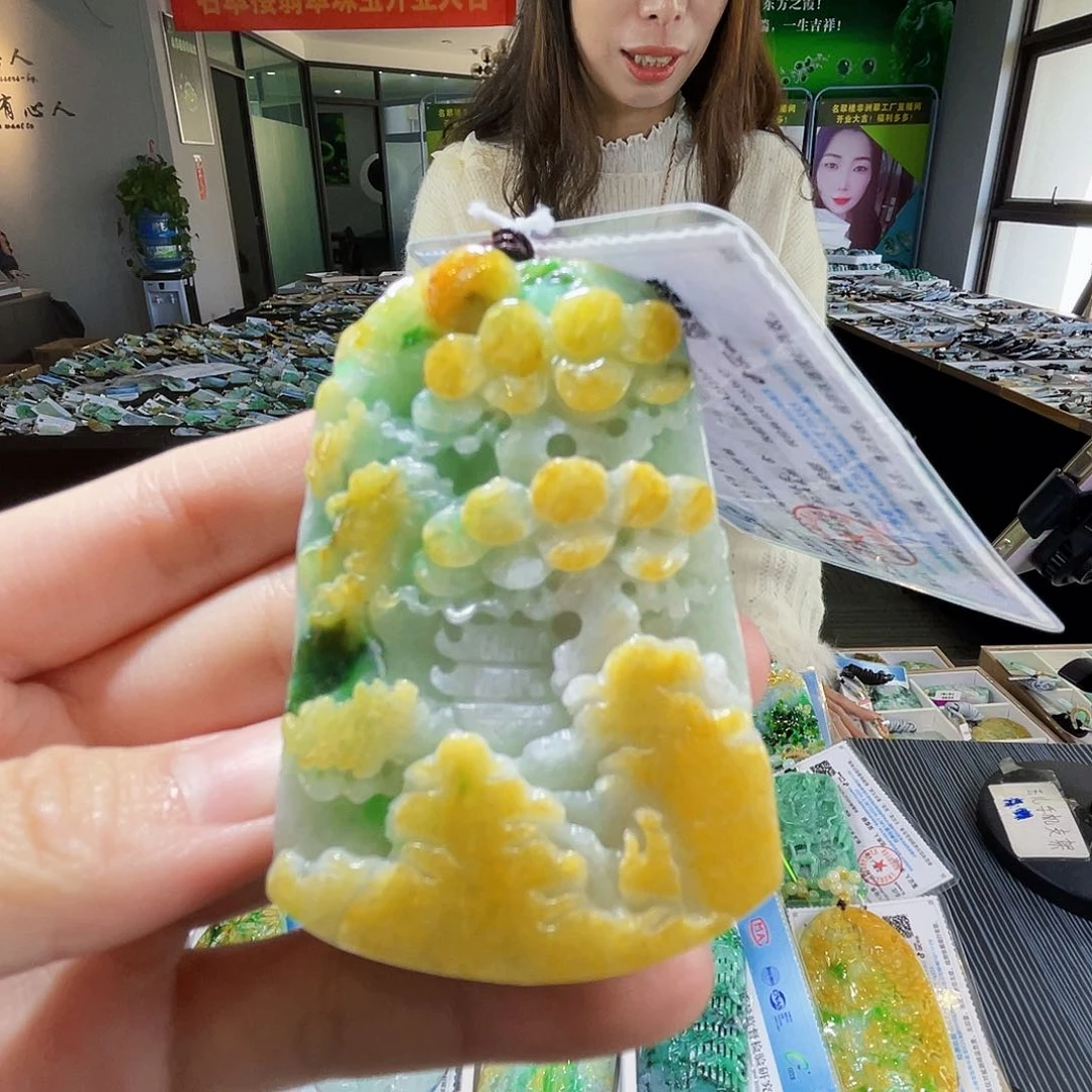 颈饰未镶嵌翡翠翡翠