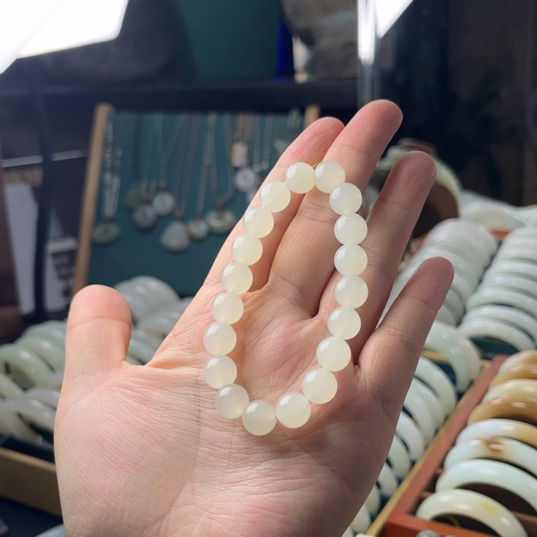 和田玉未镶嵌手链