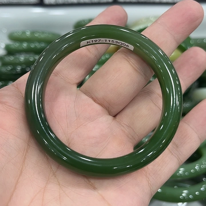 和田玉未镶嵌手镯53～0