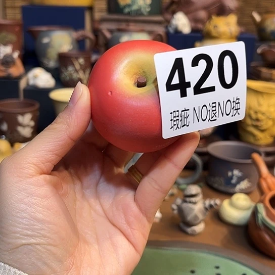 紫砂茶杯紫砂茶宠瑕疵