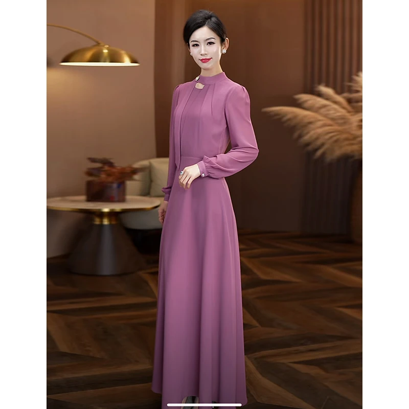 连衣裙女2025春夏新款修身显瘦大摆长裙高级感气质出游洋气裙子