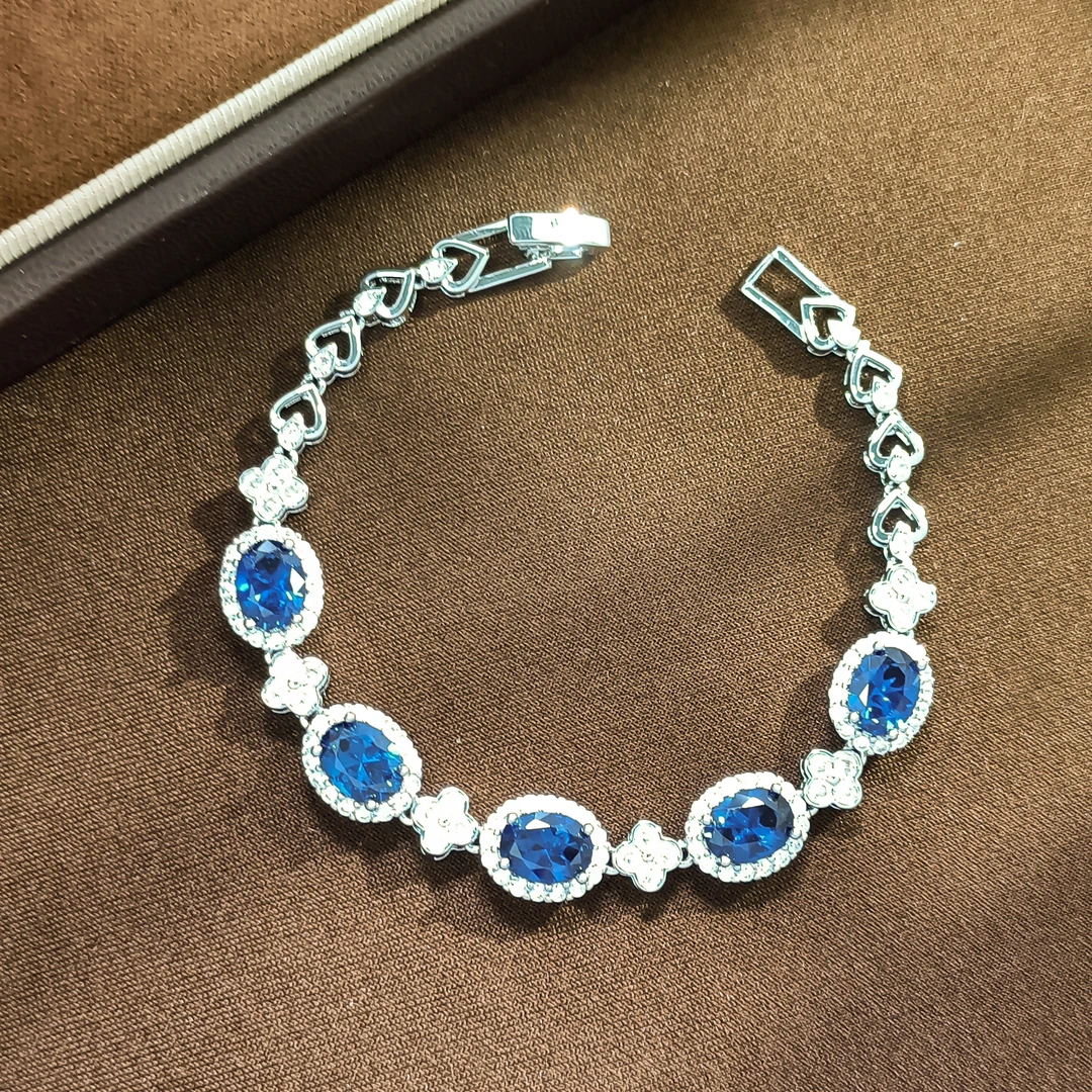 铜合金合成锆石手链 WHSM-008331【瀚海天工】手链时尚精致轻奢