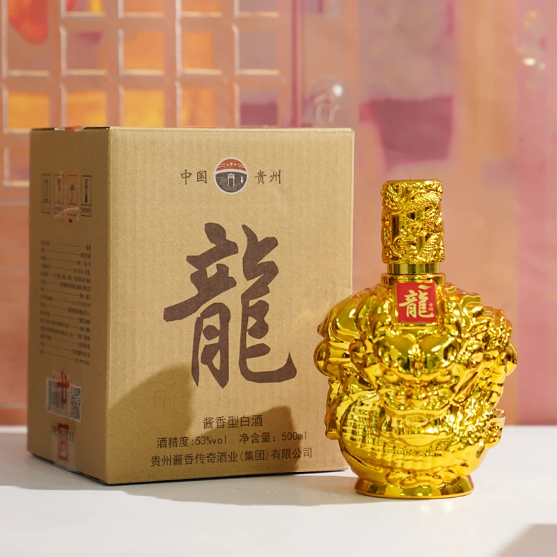 -/酱之春龍酒酱香型白酒单瓶装53度500ml