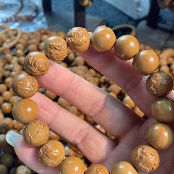 猴头核桃手串12+圆珠无相佛