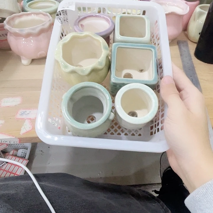 陶瓷花盆全场12包邮