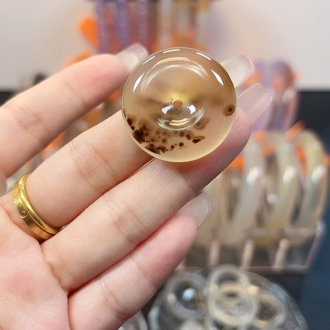 玛瑙/玉髓银S925镶嵌颈饰