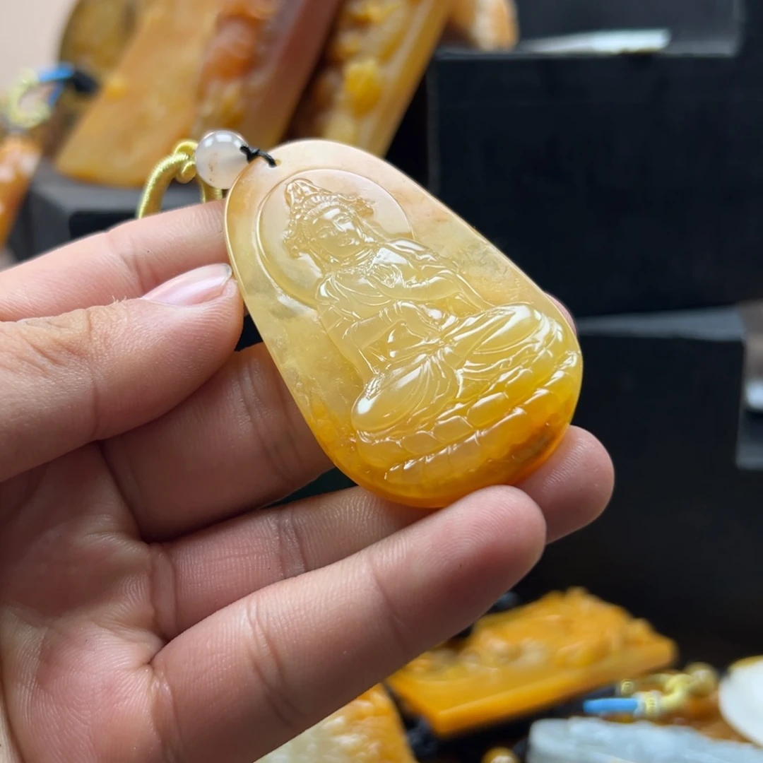 石英质玉（黄龙玉）未镶嵌hly