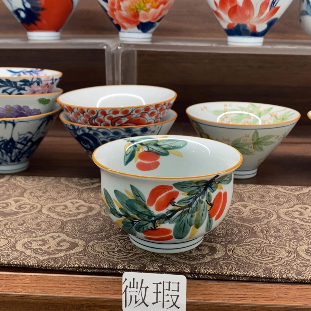 微瑕釉下彩纯手绘手工绘制