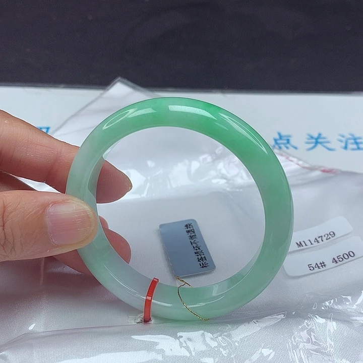 翡翠手镯未镶嵌54圈4729