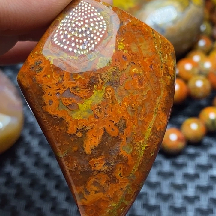 玛瑙/玉髓颈饰未镶嵌三***串