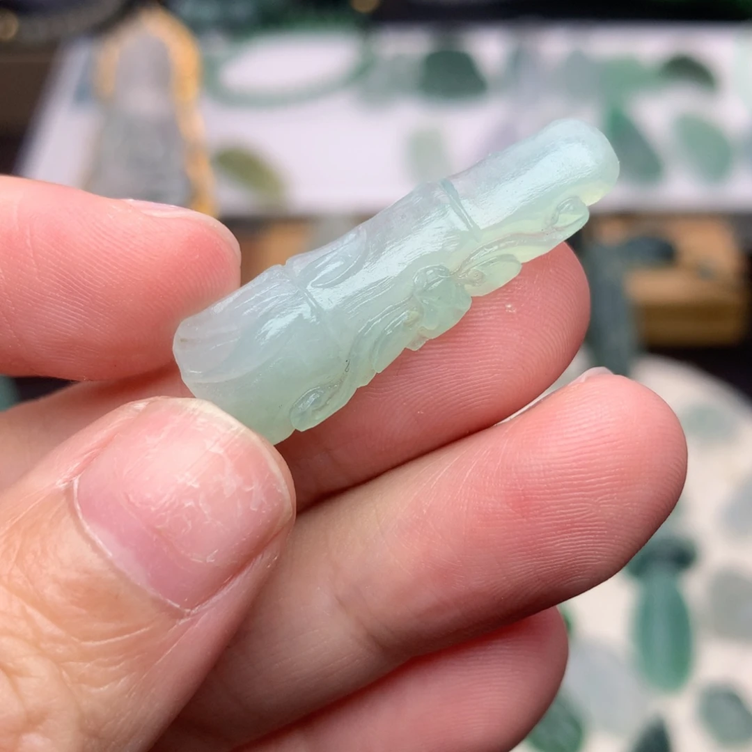 未镶嵌定制翡翠竹节