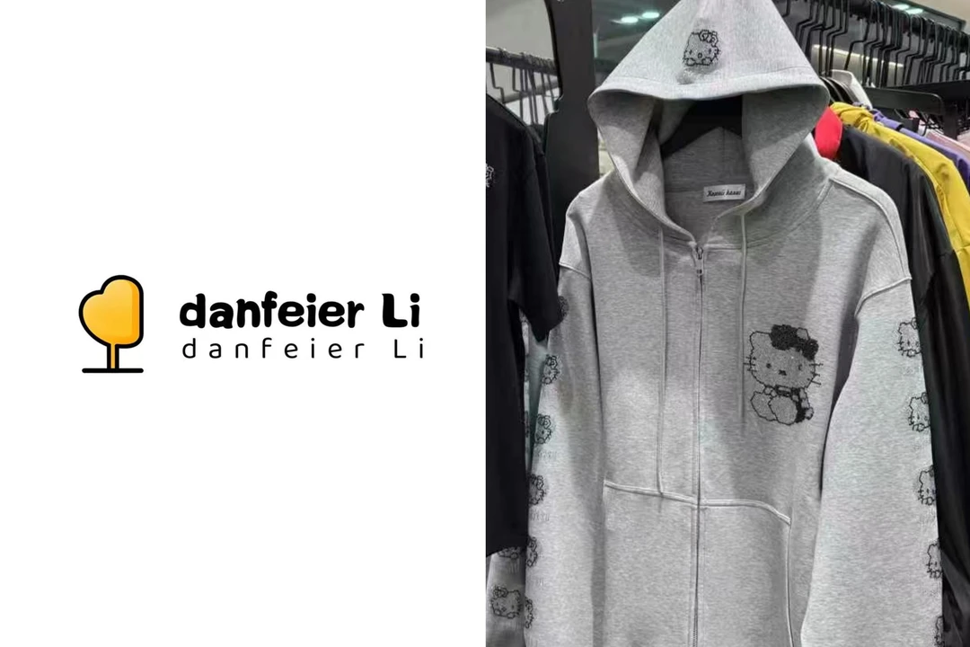 《丫丫推荐款》0463新款重工亮钻卡通KT猫咪灰色戴帽卫衣