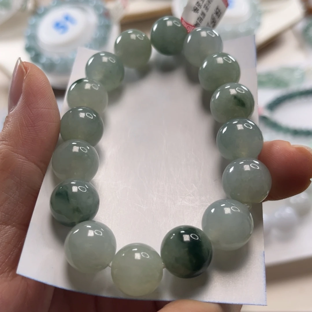 翡翠未镶嵌手链手串12+
