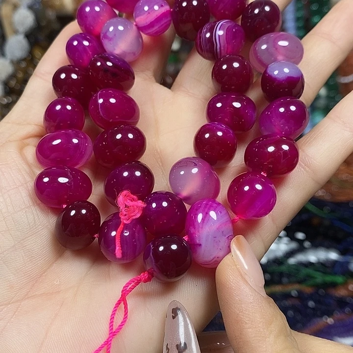 玛瑙/玉髓未镶嵌珠宝半成品玛瑙土豆卡16*12mm