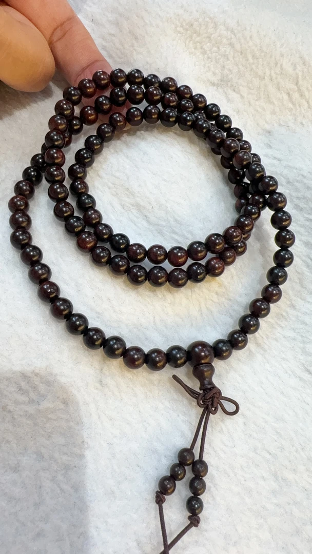小叶紫檀108颗珠子手链