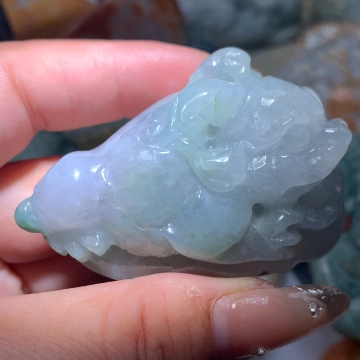 翡翠未镶嵌颈饰保真天然A货翡翠