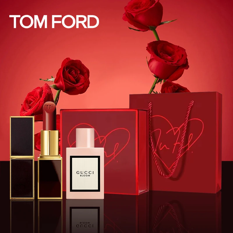 TOMFORD/汤姆福特烈焰幻魅唇膏100送女友节日礼物TF口红香水礼盒