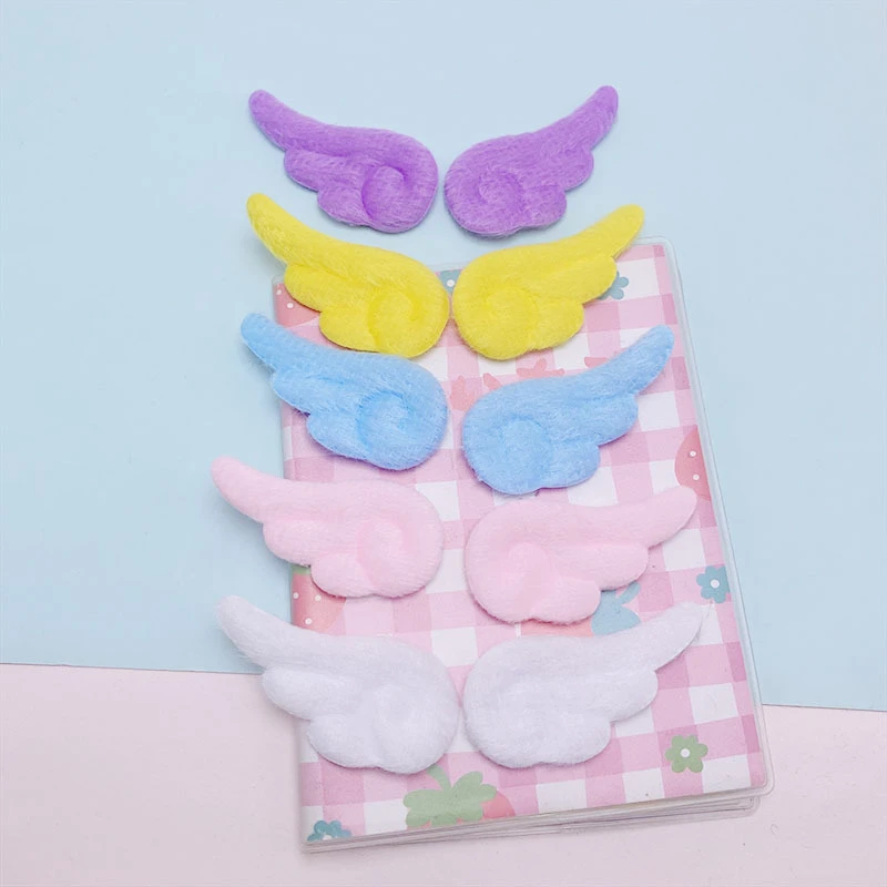 【兮子家】双面毛绒小天使翅膀diy发夹头饰发饰品配件